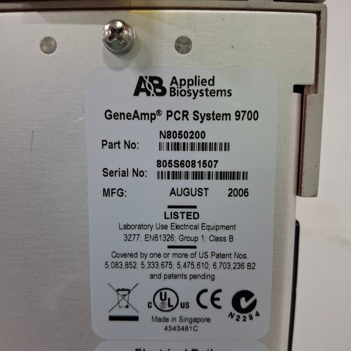 Applied Biosystems GeneAmp 9700 PCR System