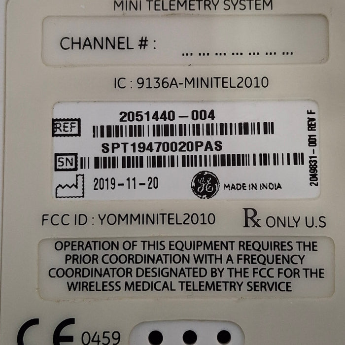 GE Healthcare Mini Telemetry Transmitter