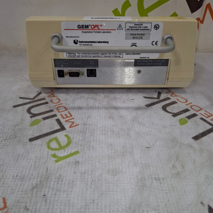 Instrumentation Laboratory Company GEM OPL Oxygenation Portable Laboratory