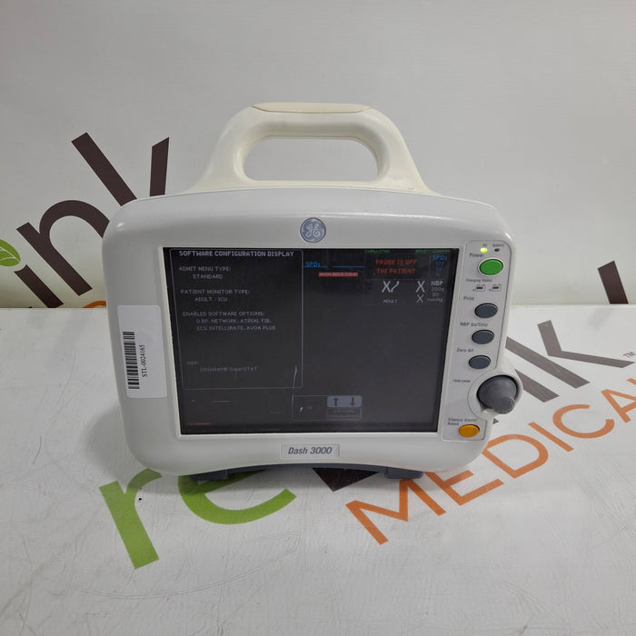 GE Healthcare Dash 3000 - Masimo SpO2 Patient Monitor