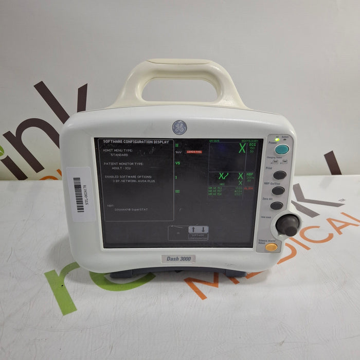 GE Healthcare Dash 3000 - Masimo SpO2 Patient Monitor