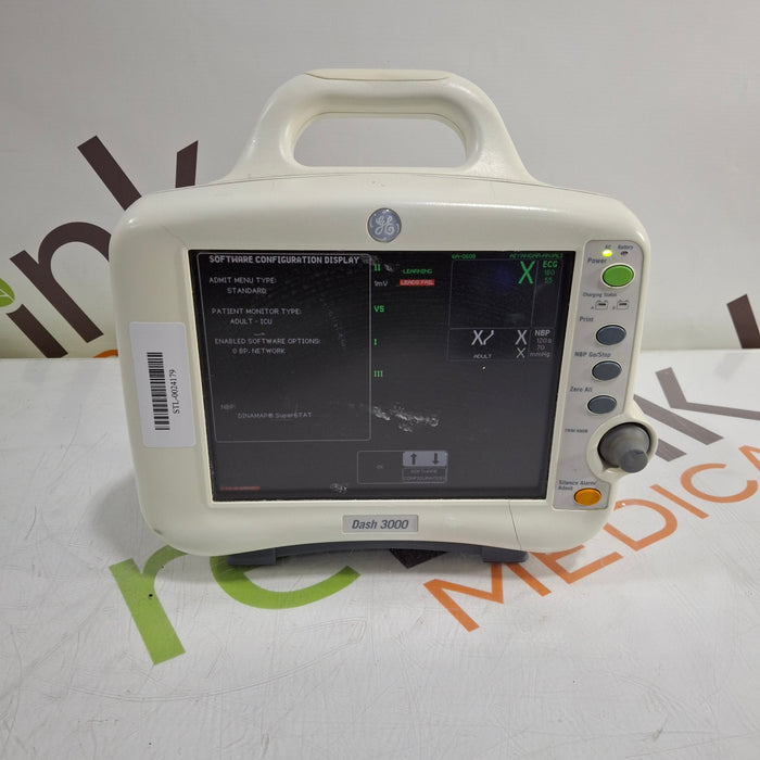 GE Healthcare Dash 3000 - Masimo SpO2 Patient Monitor