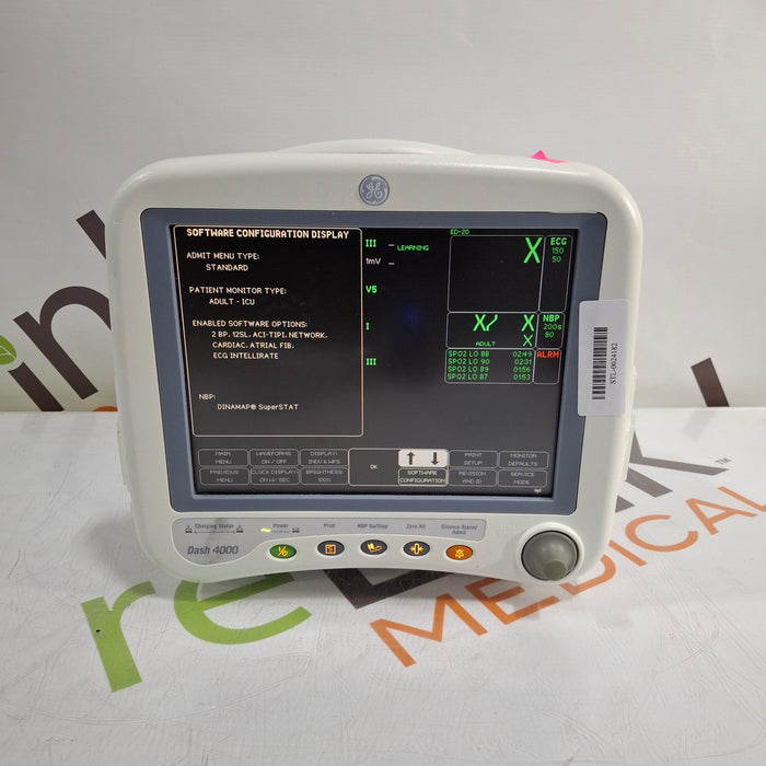 GE Healthcare Dash 4000 - Masimo SpO2 Patient Monitor