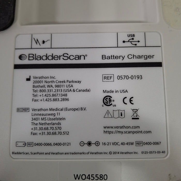 Verathon Medical, Inc Verathon Medical, Inc BladderScan 0570-0193 Battery Charger Surgical Equipment reLink Medical