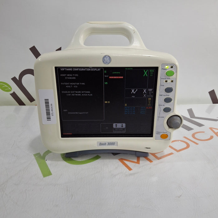 GE Healthcare Dash 3000 - Masimo SpO2 Patient Monitor