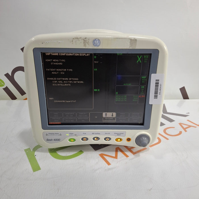 GE Healthcare Dash 4000 - Masimo SpO2 Patient Monitor