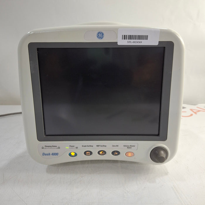 GE Healthcare Dash 4000 - Masimo SpO2 Patient Monitor