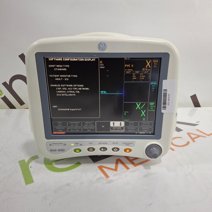 GE Healthcare Dash 4000 - Masimo SpO2 Patient Monitor