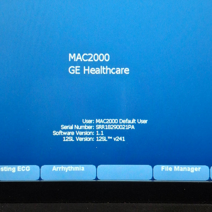 GE Healthcare Mac 2000 ECG Monitor