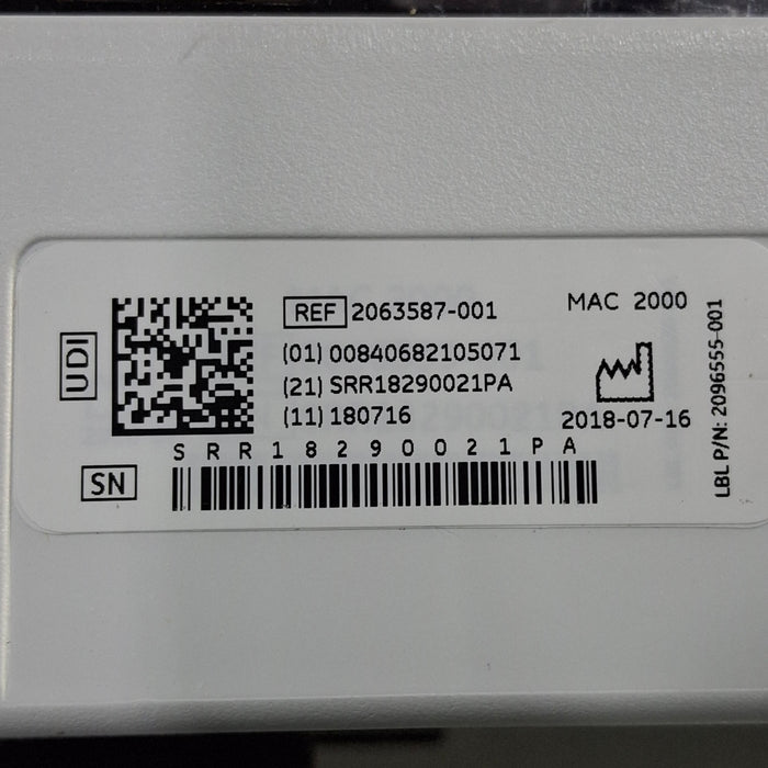 GE Healthcare Mac 2000 ECG Monitor