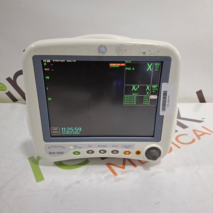 GE Healthcare Dash 4000 - Masimo SpO2 Patient Monitor