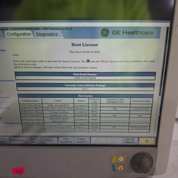 GE Healthcare Carescape B650 Patient Monitor