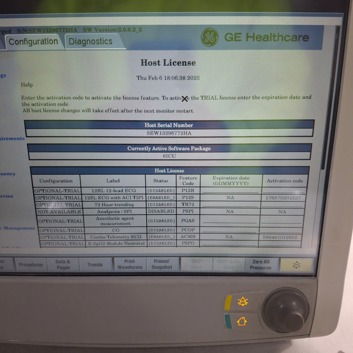 GE Healthcare Carescape B650 Patient Monitor