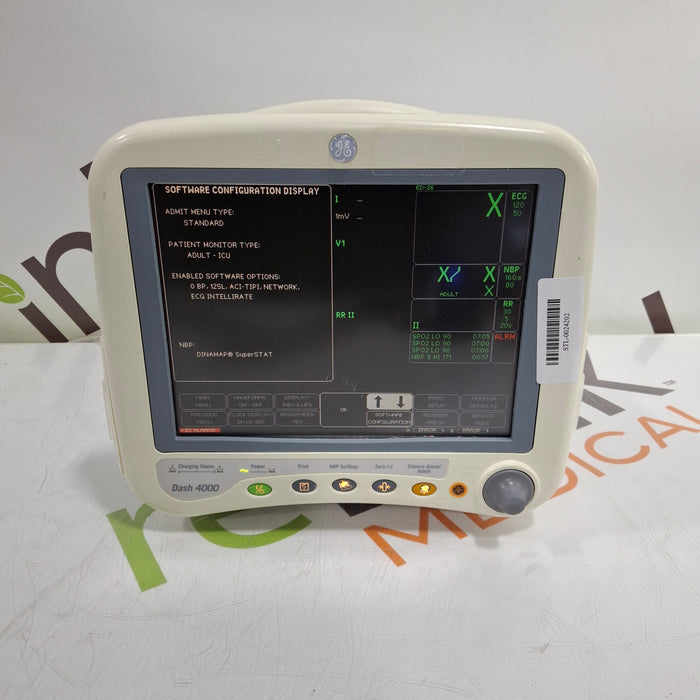 GE Healthcare Dash 4000 - Masimo SpO2 Patient Monitor