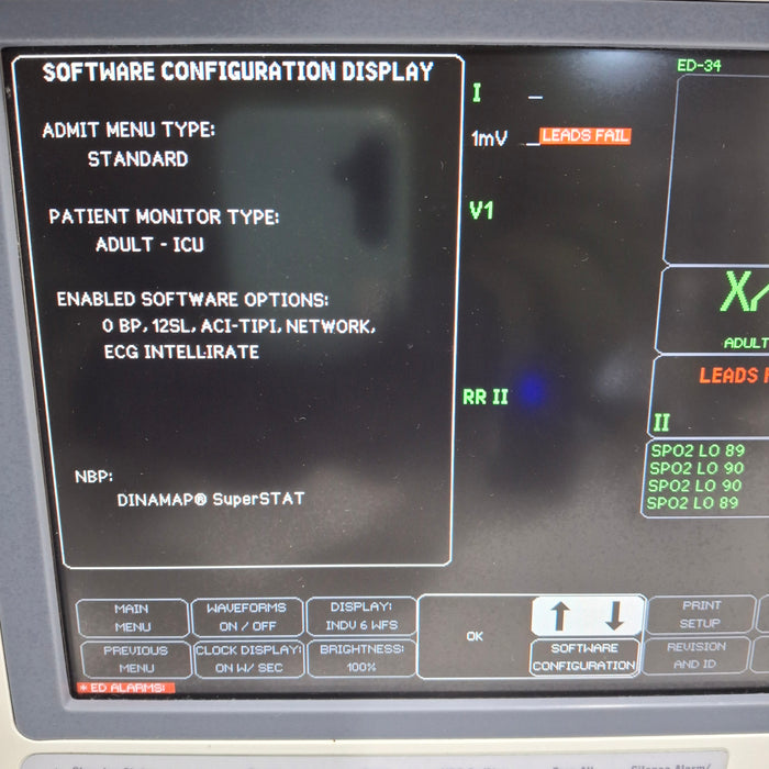 GE Healthcare Dash 4000 - Masimo SpO2 Patient Monitor