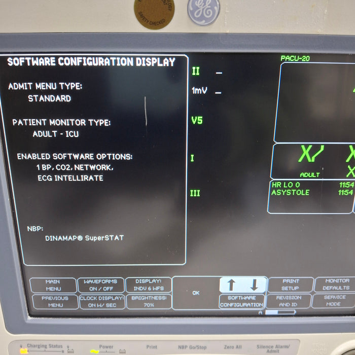 GE Healthcare Dash 4000 - Masimo SpO2 Patient Monitor