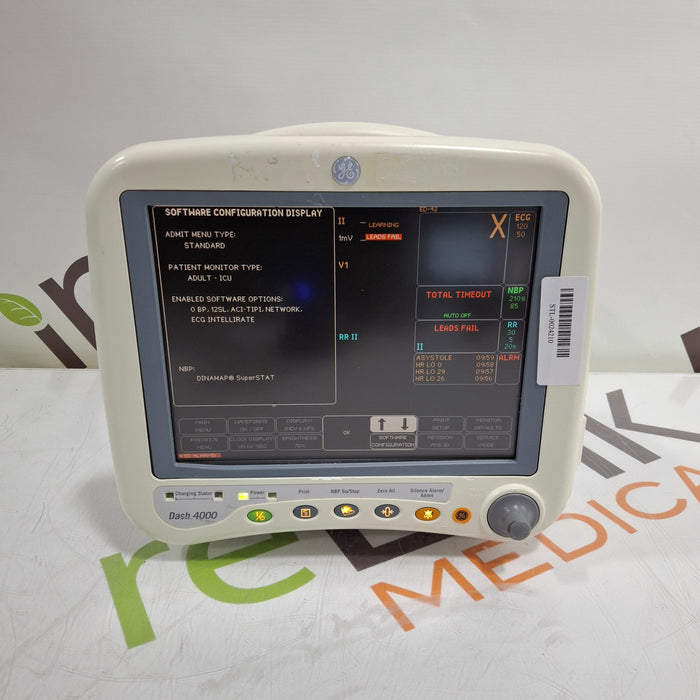 GE Healthcare Dash 4000 - Masimo SpO2 Patient Monitor