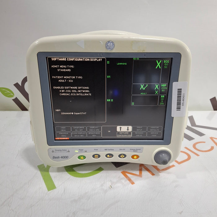 GE Healthcare Dash 4000 - Masimo SpO2 Patient Monitor