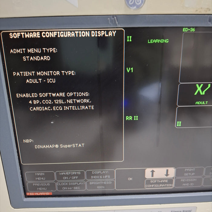 GE Healthcare Dash 4000 - Masimo SpO2 Patient Monitor