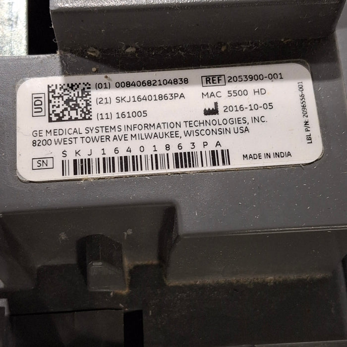 GE Healthcare MAC 5500 HD without CAM Module ECG System