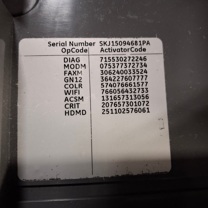 GE Healthcare MAC 5500 HD ECG without CAM Module