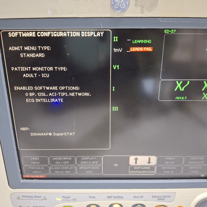 GE Healthcare Dash 4000 - Masimo SpO2 Patient Monitor