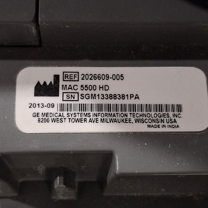 GE Healthcare MAC 5500 HD without CAM Module ECG System
