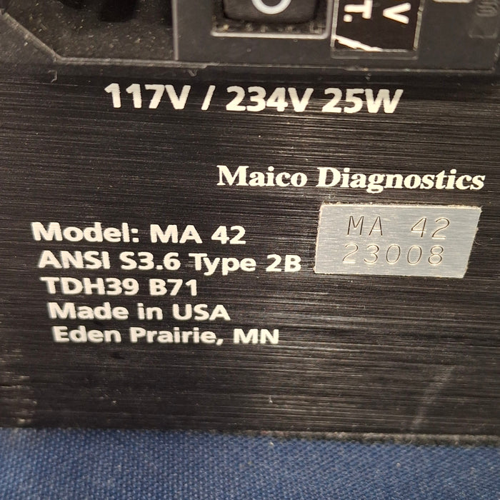 Maico MA 42 Portable Audiometer