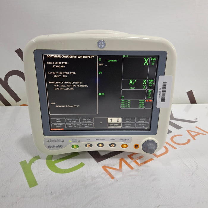 GE Healthcare Dash 4000 - Masimo SpO2 Patient Monitor