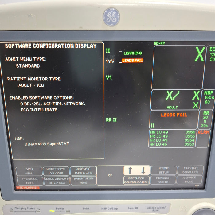 GE Healthcare Dash 4000 - Masimo SpO2 Patient Monitor