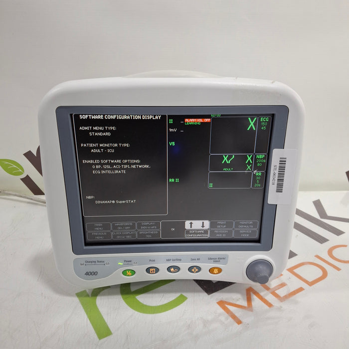 GE Healthcare Dash 4000 - Masimo SpO2 Patient Monitor