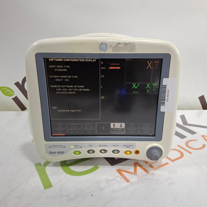 GE Healthcare Dash 4000 - Masimo SpO2 Patient Monitor