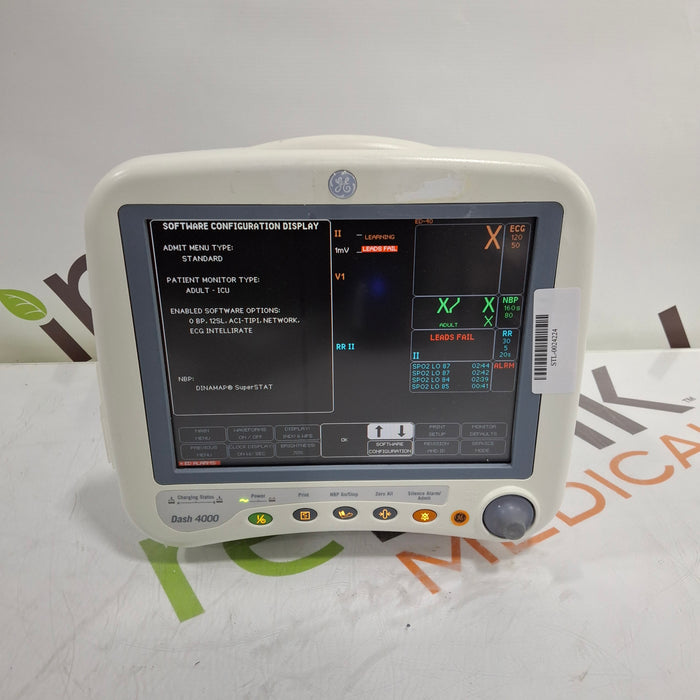 GE Healthcare Dash 4000 - Masimo SpO2 Patient Monitor