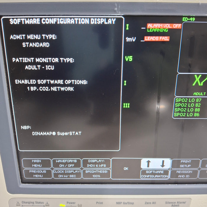 GE Healthcare Dash 4000 - Masimo SpO2 Patient Monitor