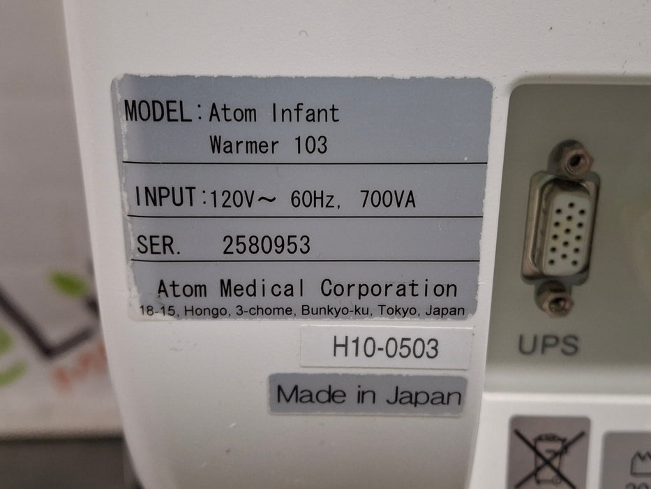 Atom Medical USA 103 Infant Warmer