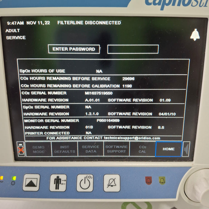 Oridion Capnostream 20P Capnography Monitor