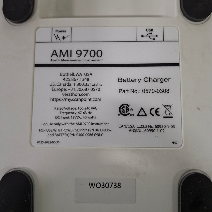 Verathon Medical, Inc Verathon Medical, Inc AortScan AMI 9700 Battery Charger Surgical Equipment reLink Medical