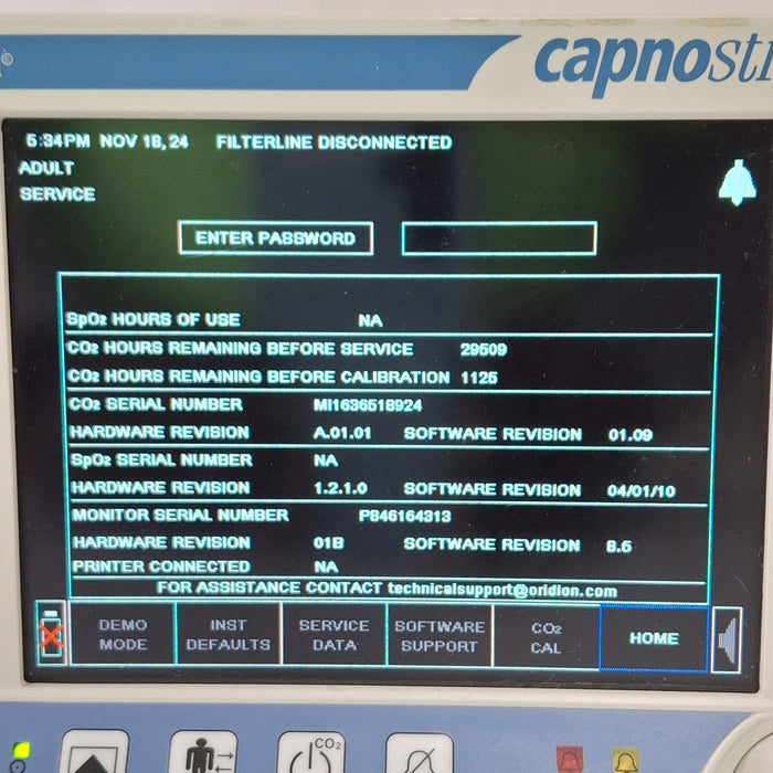 Oridion Capnostream 20P Capnography Monitor