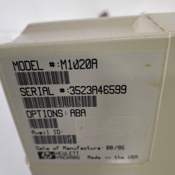 Hewlett Packard M1020A SpO2/PLETH Single Parameter Module