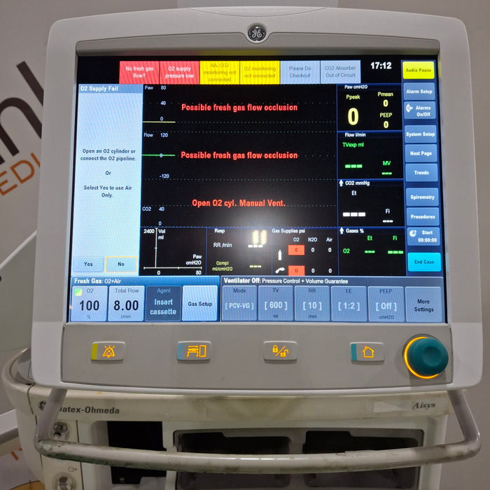 Datex-Ohmeda Aisys Anesthesia Unit