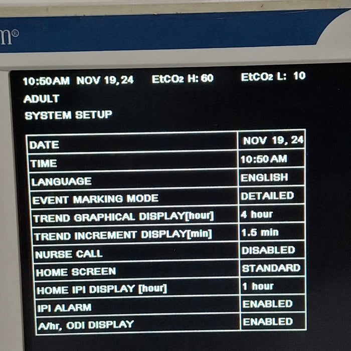 Oridion Capnostream 20P Capnography Monitor