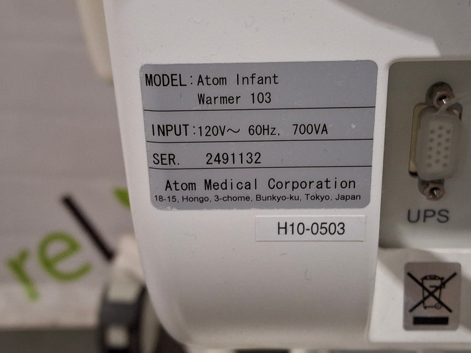 Atom Medical USA 103 Infant Warmer