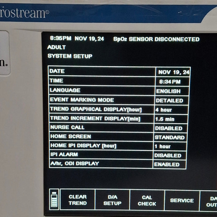 Oridion Capnostream 20P Capnography Monitor