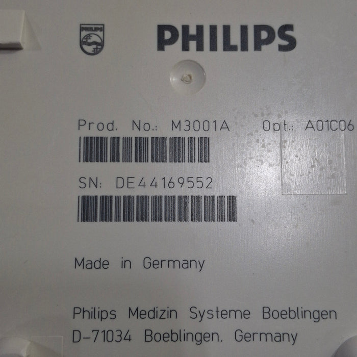 Philips M3001A-A01C06 Fast SpO2, NIBP, ECG, Temp, IBP MMS Module