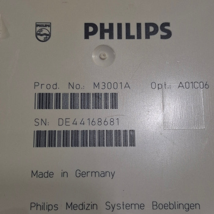 Philips M3001A-A01C06 Fast SpO2, NIBP, ECG, Temp, IBP MMS Module