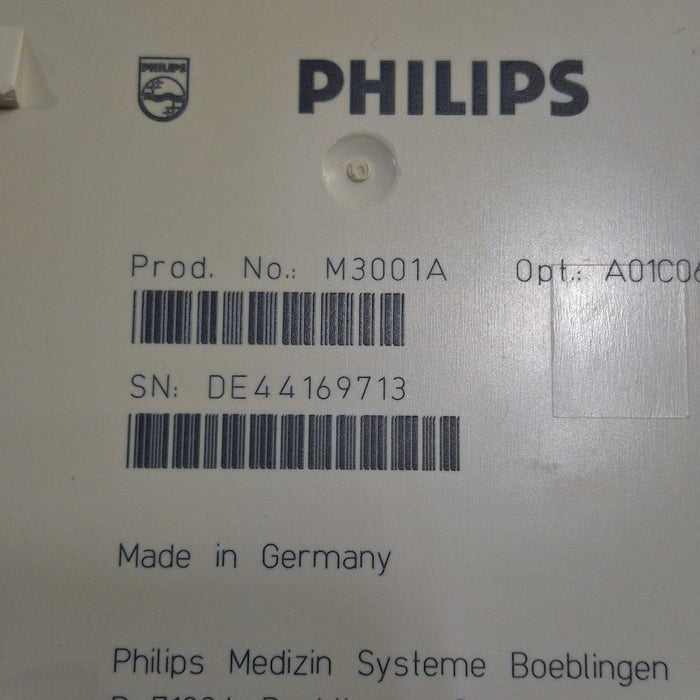 Philips M3001A-A01C06 Fast SpO2, NIBP, ECG, Temp, IBP MMS Module