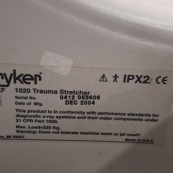 Stryker 1020 Trauma Stretcher