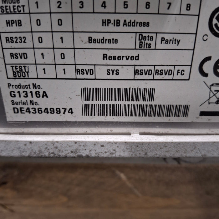 Hewlett Packard Hewlett Packard G1316A 1100 Diode Array Detector Research Lab reLink Medical