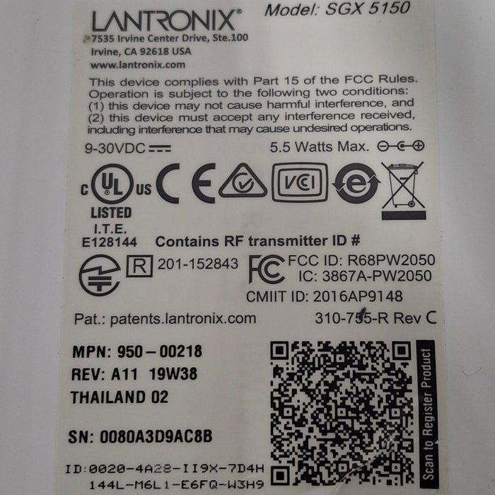 Lantronix Lantronix SGX 5150 Device Gateway Dual Band Wireless Router Computers Tablets & Networking reLink Medical