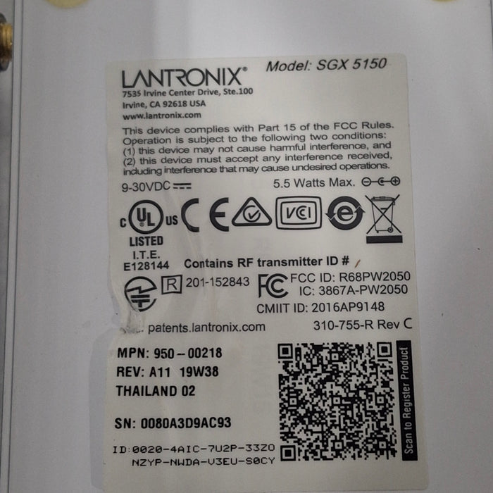 Lantronix Lantronix SGX 5150 Device Gateway Dual Band Wireless Router Computers Tablets & Networking reLink Medical